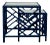 Chippendale Nesting Tables - Navy Blue For Sale