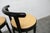 Wood Dialog Stools in Black, Yellow and Blue Imitation Leather from Baumann, 1990, Set of 2 For Sale - Image 7 of 18