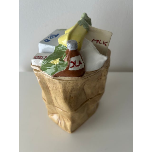 Shabby Chic Vintage Lidded Ceramic Kitchen Container-1976 For Sale - Image 3 of 12
