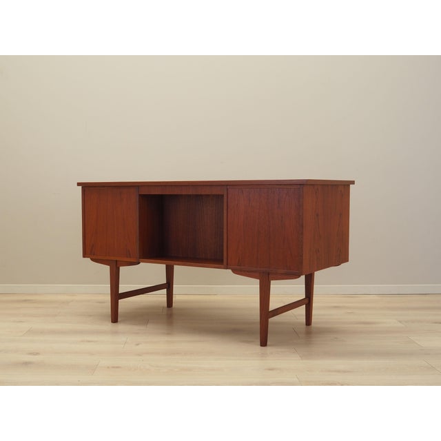 Wood Danish Teak Desk, 1970s For Sale - Image 7 of 13