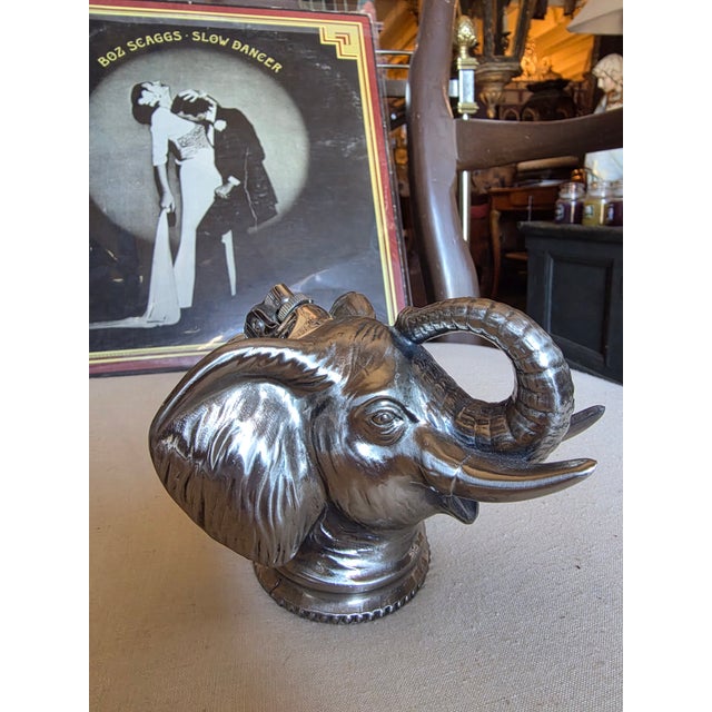 Vintage Elephant Head Table Top Lighter For Sale - Image 4 of 7