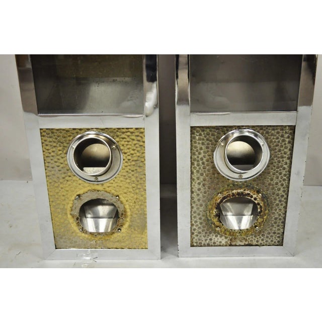 Vintage Stainless Steel Industrial Restaurant Coffee Bean Storage Dispenser For Sale In Philadelphia - Image 6 of 13