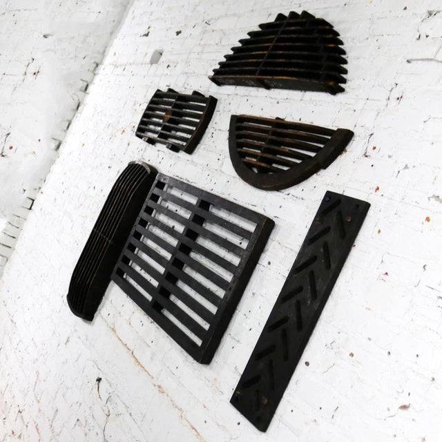 Late 19th Century Antique Industrial Foundry Patterns for Molds Handmade Wood Set of Six, Group 9 For Sale - Image 5 of 13