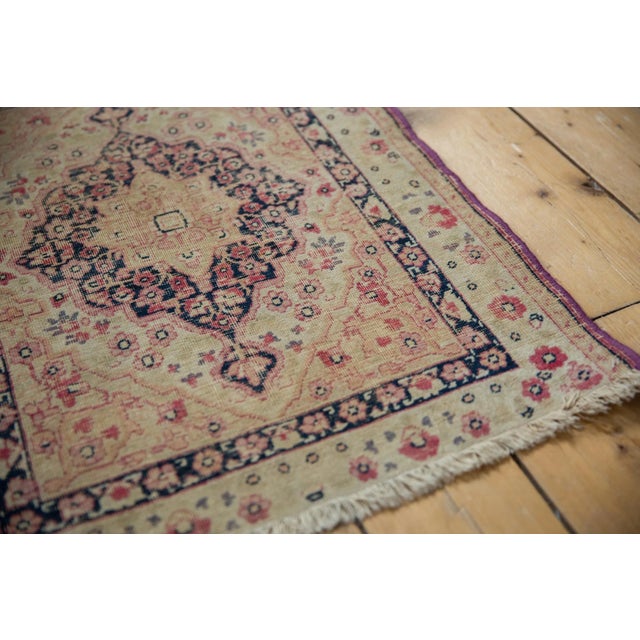 Textile Antique Kerman Square Rug Mat - 2' X 2'5" For Sale - Image 7 of 9