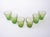 Vintage Italian Green Glasses, 1980s, Set of 6 For Sale - Image 4 of 8