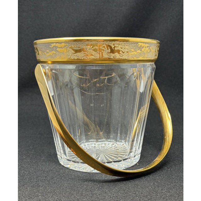 Mid-Century Modern Mid 20th Century Josair Crystal Ice Bucket For Sale - Image 3 of 10