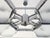 Chrome 21st Century Esagoni Chandelier by Fabio LTD For Sale - Image 8 of 8