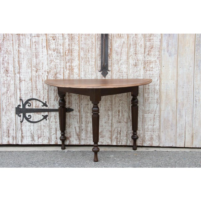 Early 19th Century Colonial Ceylon Demilune Table For Sale - Image 12 of 12
