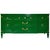 Vintage Transitional Credenza Ribbon Hardware in Green by Thomasville - Newly Painted For Sale - Image 12 of 12