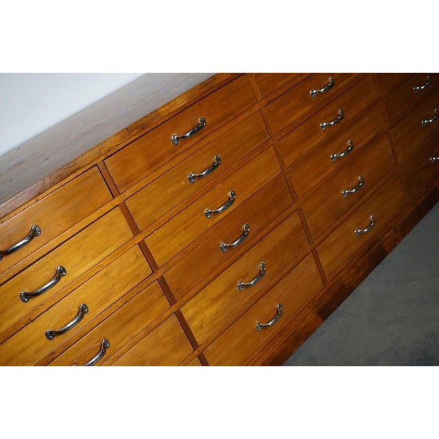 Large Dutch Cherry Apothecary Cabinet, 1950s For Sale - Image 16 of 18