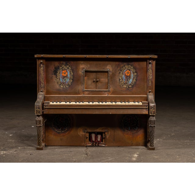 Vintage Figural Brass Piano Sound and Light Stage Prop For Sale - Image 4 of 14