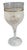 Vintage Italian Art Glass Attributed Murano Frosted Hand Painted Cherub Wine Glass For Sale - Image 9 of 9