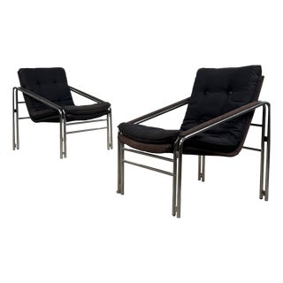 Mid-Century Bauhaus Style Armchairs, 1990s, Set of 2 For Sale