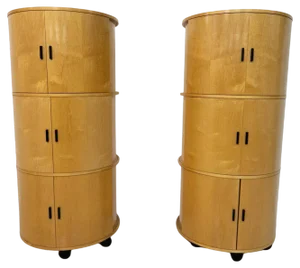 Mid-Century Modern Big O Cabinets by Dirk Meylaerts, 1990s, Set of 2