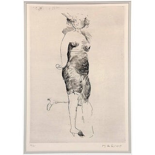 Marino Marini, Marino Marini Etching "Miracle" Hand Signed and Numbered For Sale