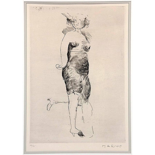 Marino Marini, Marino Marini Etching "Miracle" Hand Signed and Numbered For Sale