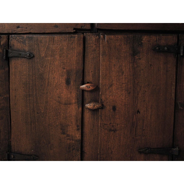 Wood Primitive Mountain Cabinet in Wood, Spain, Early 20th Century For Sale - Image 7 of 18