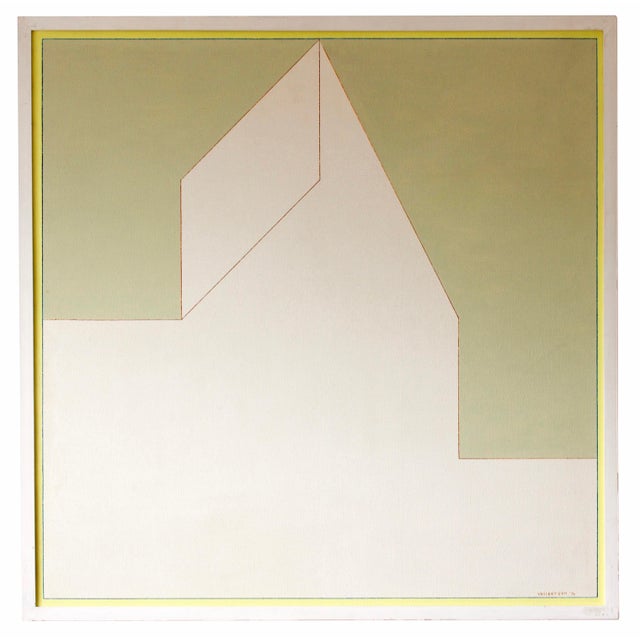 Vincent Van Den Meersch, Project III, Oil on Canvas, 1970s For Sale - Image 3 of 5