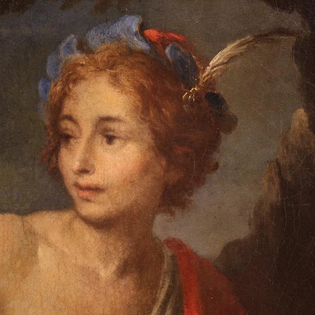 17th Century Italian Artist, David with the Head of Goliath, 1670, Oil on Canvas, Framed For Sale - Image 5 of 16