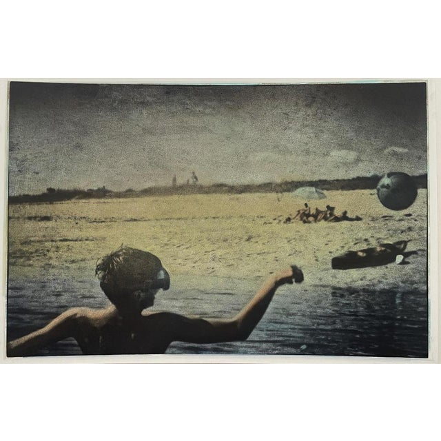 Irene Jonas (1957) An endless summer 2021 N°11 Black and white print on baryta paper enhanced with oil paint Format 30 x...