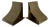 Mid-Century Modernist Sculptural Solid Brass Bookends Attributed to Sarried For Sale