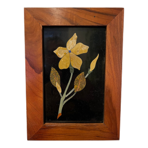 Mid Century Pietra Dura Flower Italy