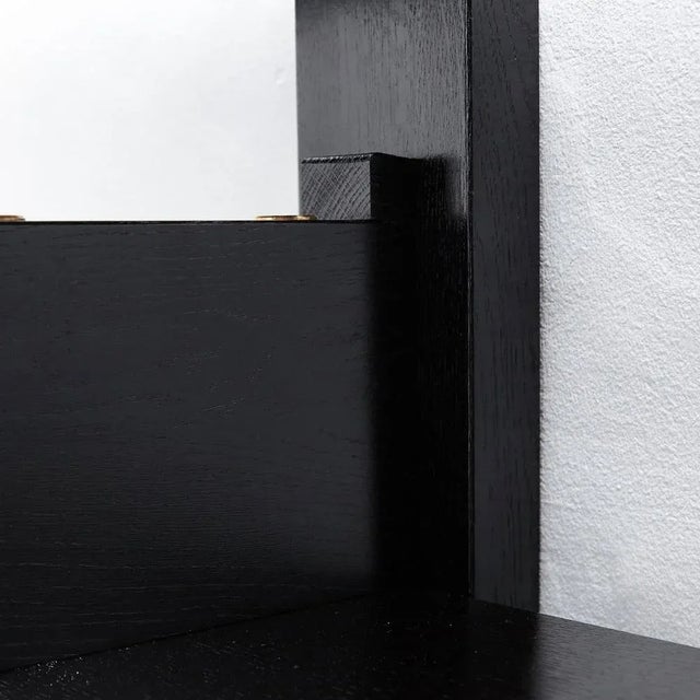 Special Black Edition Wall-Mounted B17 Book Shelve by Pierre Chapo for Chapo Creation For Sale - Image 17 of 18