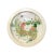 2010s Chinese Distressed Off White Porcelain People Scenery Plate For Sale - Image 5 of 5