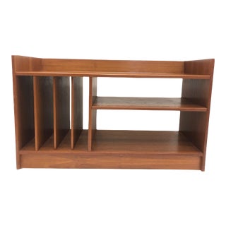 Vintage Mid-Century Modern Teak Danish Modern Open Bookcase For Sale