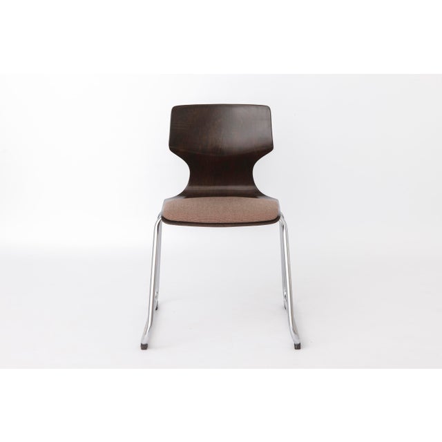 Mid-Century Modern Pagwood Chair with Fabric Seat from Flötotto, 1970s For Sale - Image 10 of 10