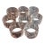 Set of 8 Vintage Crystal Clear Cut Essex Napkin Rings For Sale