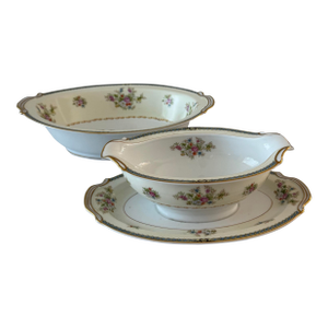 Set of 2 Vintage Porcelain Noritake Serving Dishes