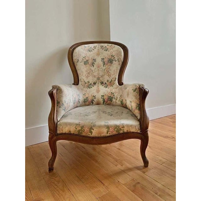 French Louis Philippe Bergere Armchair, 19th Century For Sale - Image 14 of 16