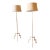 1960s Visual Comfort Co. Designer Brass Vintage Floor Lamps - A Pair For Sale