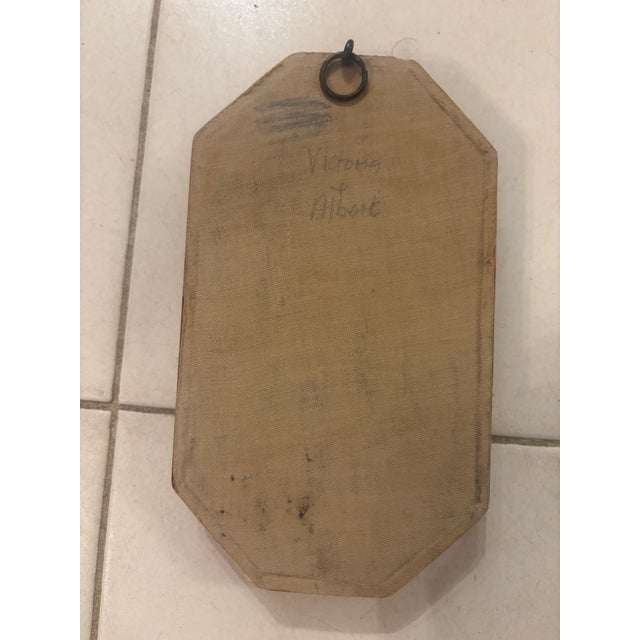 Wax Portraits of Queen Victoria and Prince Albert in a Shadow Box, 19th Century For Sale In Philadelphia - Image 6 of 9