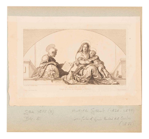 Achille Gilbert, La Madone du Sac, Etching, Mid-19th Century