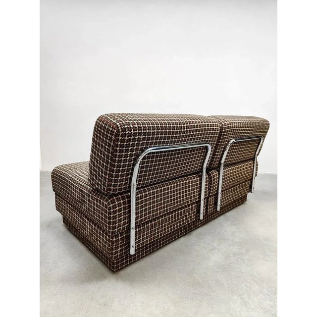 Set of Swedish Convertible Daybed or Lounge Chairs with Side Table, 1980s For Sale - Image 3 of 8