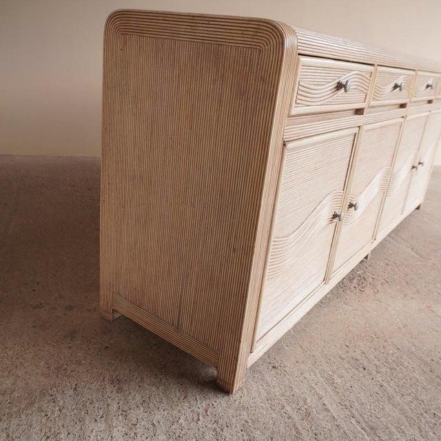 Vintage Pencil Reed Sideboard For Sale - Image 10 of 16