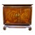 1960s Vintage Broyhill Walnut Parquetry Asian Console Cabinet 3230-19 For Sale