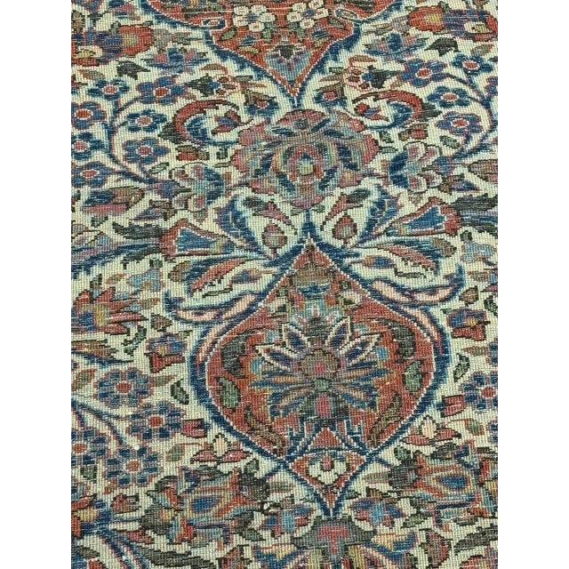 Pasargad DC Ivory Antique Persian Kashan For Sale - Image 10 of 12