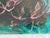 1970s Abstract Moon Bunnies Series Mixed Media Painting by Elia For Sale - Image 4 of 6