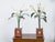Pair of Italian 1930s Tôle Calla Lillies Sculptures in Red and Gold Containers For Sale In Atlanta - Image 6 of 12