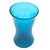 Wayne Husted MCM Blenko Wayne Husted 5519-S Teal Blue Crackle Sheaf Vase 9" For Sale - Image 4 of 10