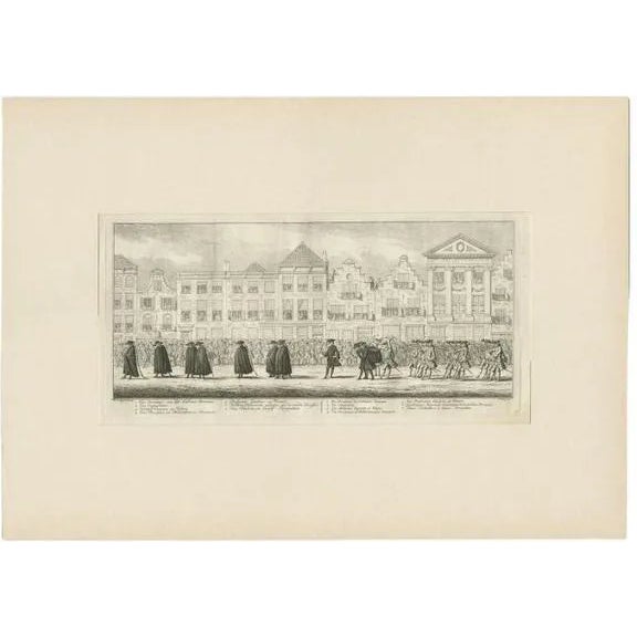 Fokke, Funeral Procession of Anna Van Hannover, 1761, Paper For Sale