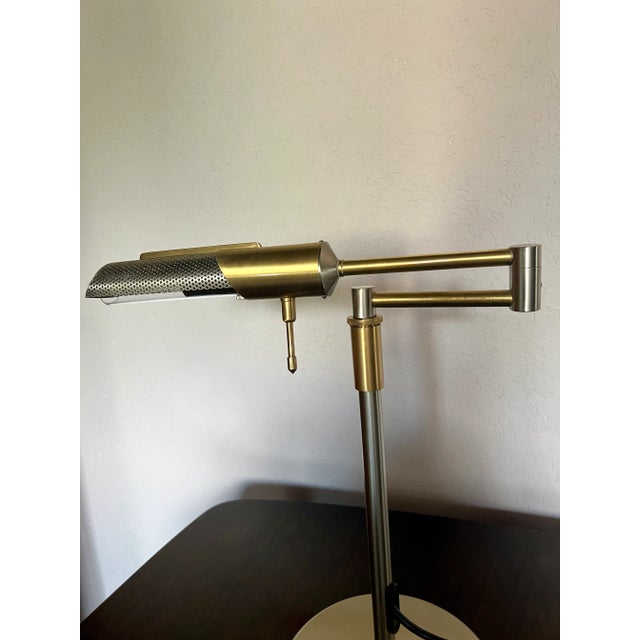 Gold German N-Licht Desk Lamp, 1990s For Sale - Image 8 of 11