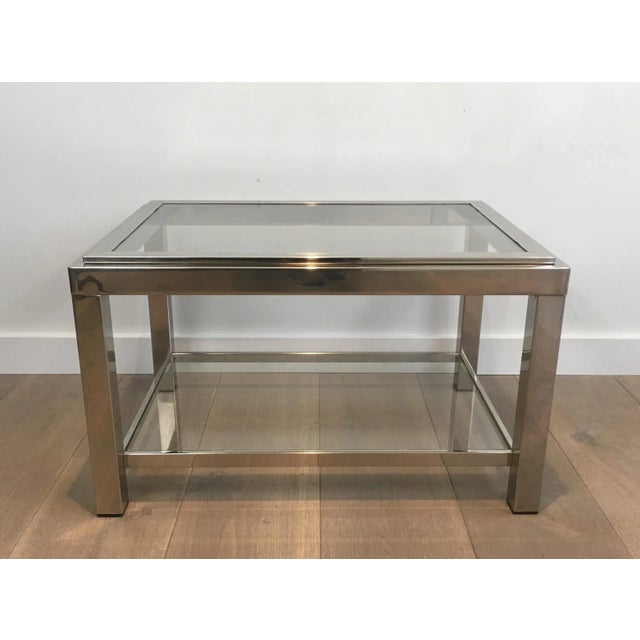 Chrome Side Tables - A Pair For Sale - Image 11 of 12