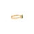 Metal 14k Gold Square-Cut Emerald Diamond Three Stone Modern Engagement Ring Size 7 For Sale - Image 7 of 18