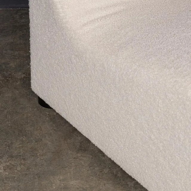 Lounge Chairs in Cream Bouclé, 1980, Set of 4 For Sale - Image 9 of 13