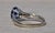 2000 - 2009 The Mountain Pass: White Gold Diffused Sapphire Bypass Ring For Sale - Image 5 of 10