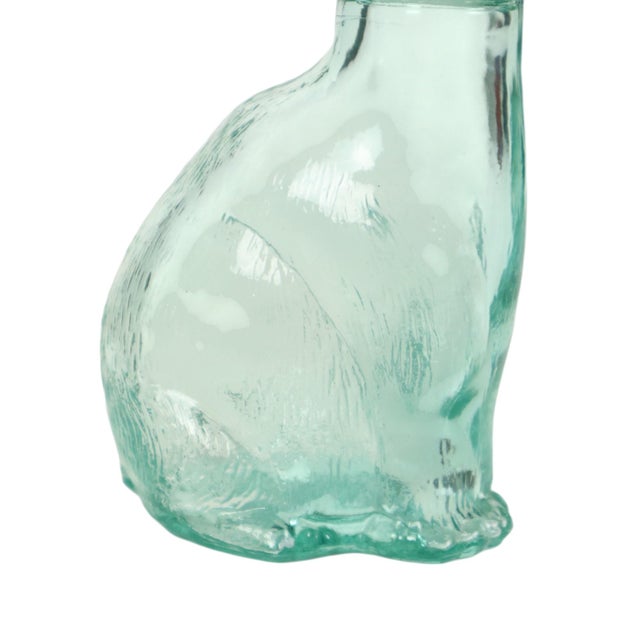 Vetreria Etrusca Italian Grape Cluster and Cat Wine Carafe, 1960s, Set of 2 For Sale - Image 4 of 16